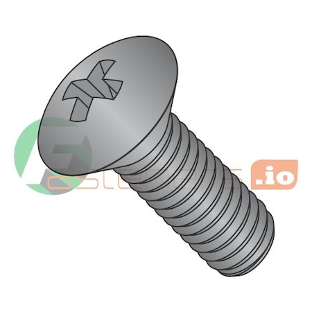 #8-32 X 3/8 In Phillips Oval Machine Screw, Zinc Plated Steel, 10000 PK